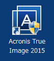 デスクトップ画面の「Acronis True Image」を