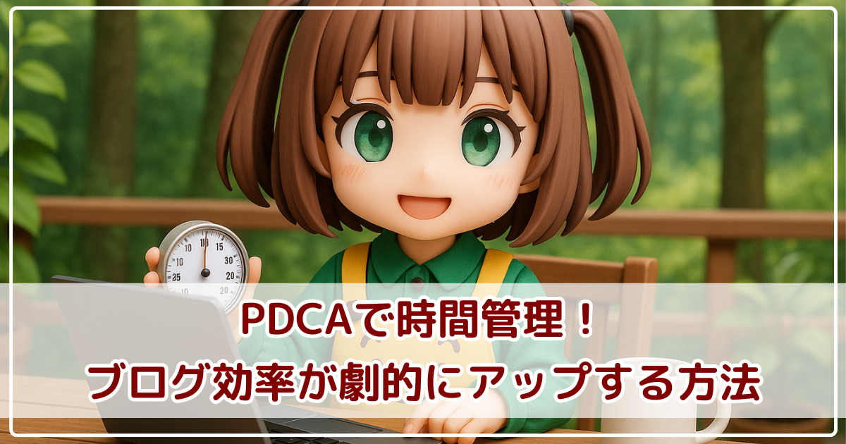 PDCAで時間管理！だらだら作業を防いでブログ効率が劇的にアップする方法
