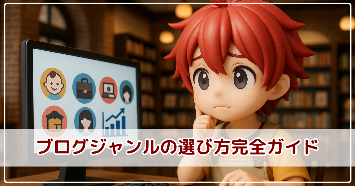 【初心者向け】ブログジャンルの選び方完全ガイド｜収益化・AI活用まで徹底解説！