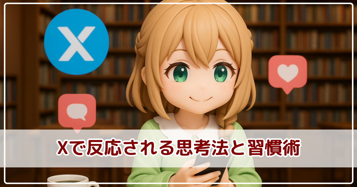 初心者でも反応される！Xで反応を生む思考法と習慣術